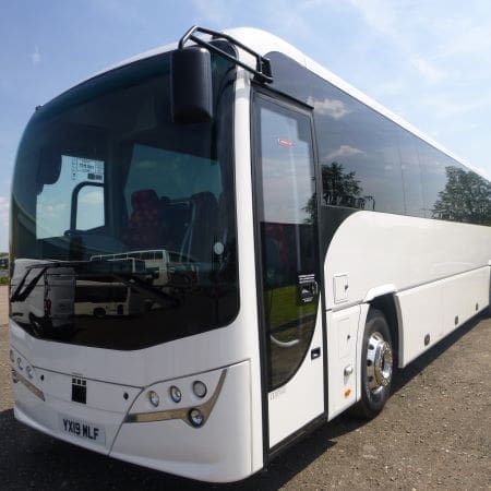 coach parked at first travel solutions