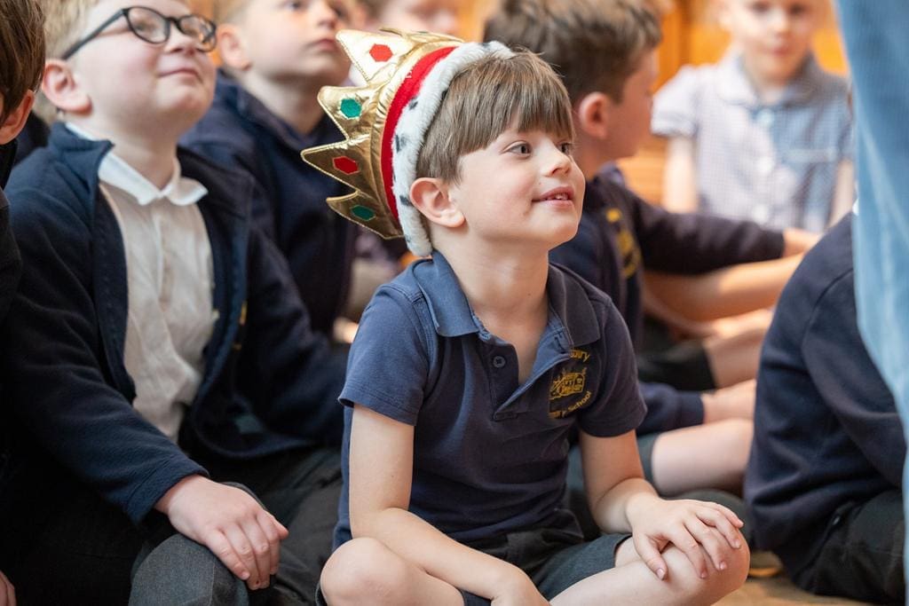 school child in an active art workshop at Victoria Art Gallery