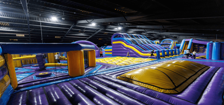 inflatable assault course
