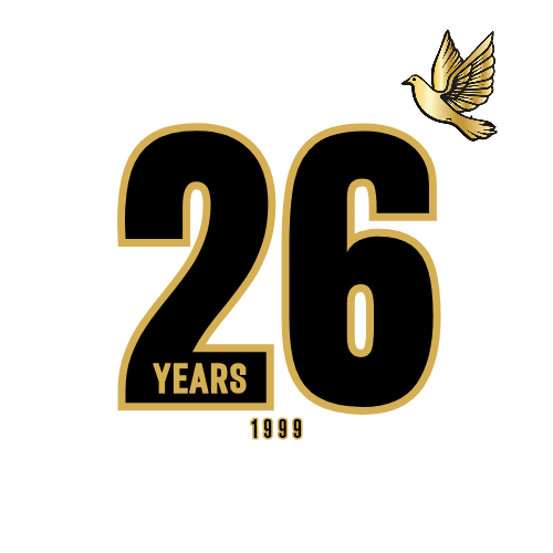 logo stating 26 years of business