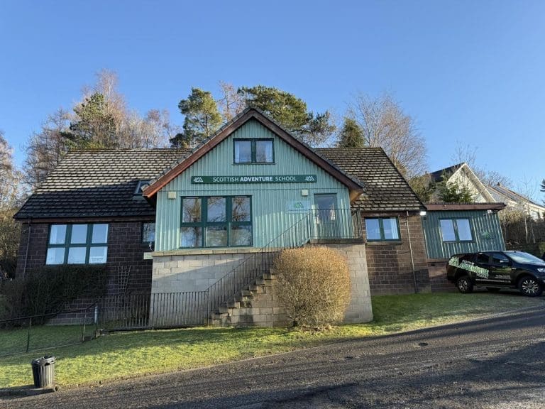 external front view of Scottish adventure residential centre